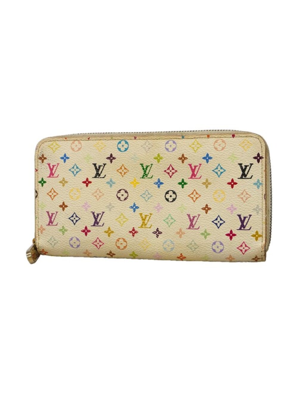 Louis Vuitton Wallet Monogram Multicolor Zippy Blanc